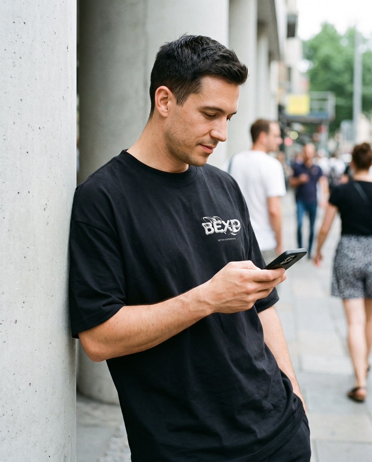 BEXP — Liquid Mark Tee — Black