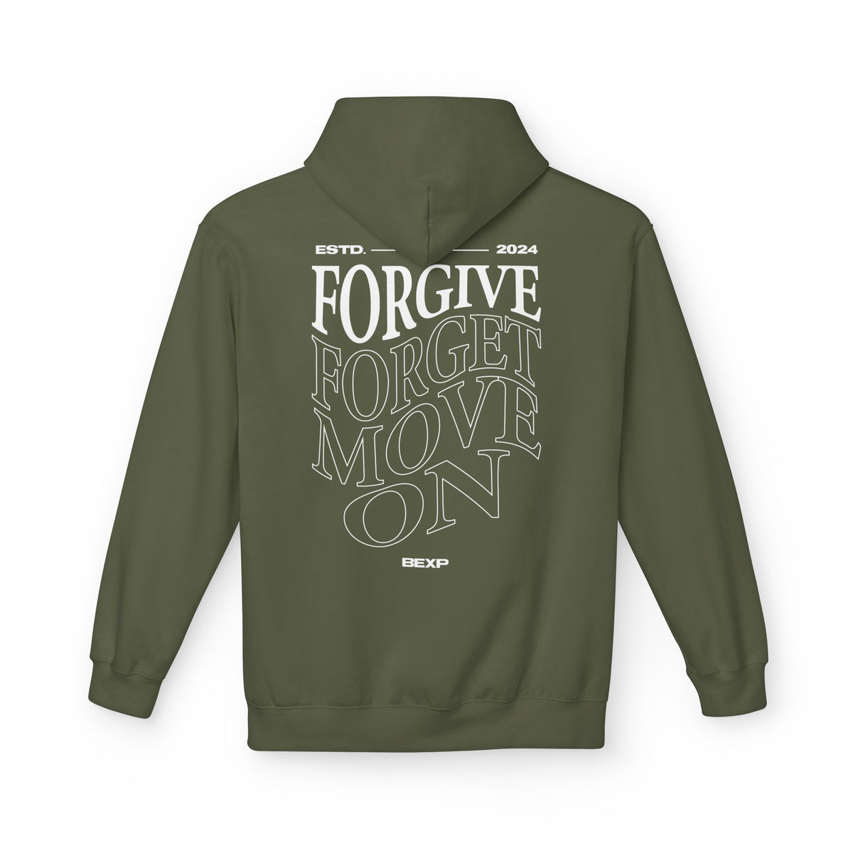 Forgive, Forget, Move On - Inspirational Unisex Fleece Hoodie